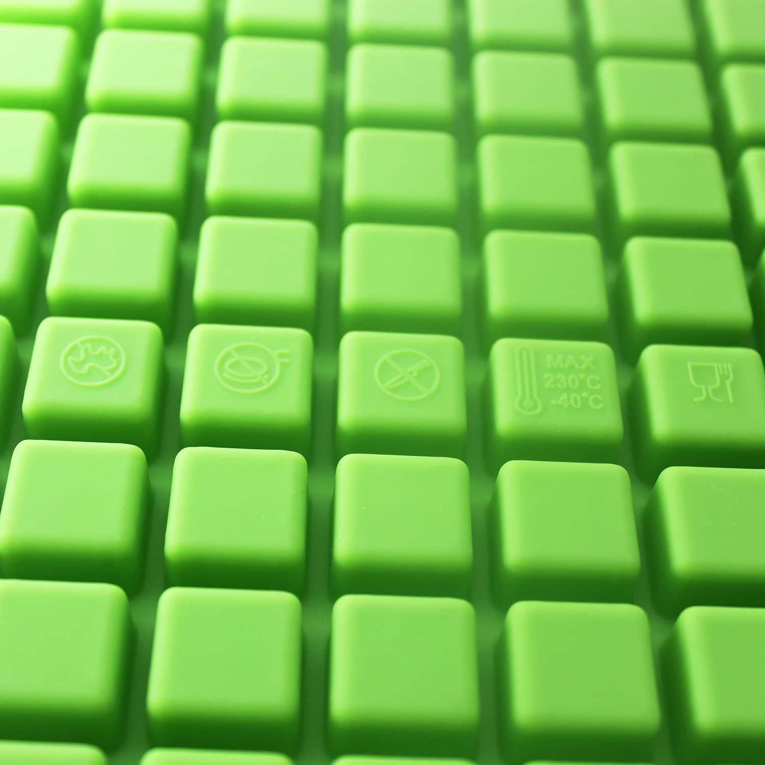 X-Haibei Small Square Ice Cube Jello Candy Chocolate Making Silicone Thicker Mold Soap Supplies 0.1Oz Per Cell Random