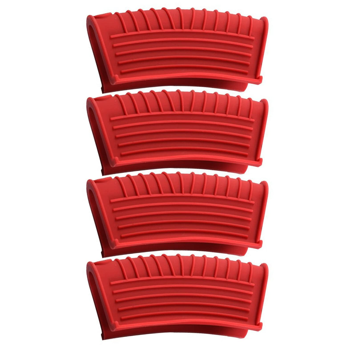 Xokipol 4Pcs Silicone Assist Handle Holder Hot Handle Holder Cast Iron Handle Cover Pot Grip Handle Sleeve For Enameled Griddles