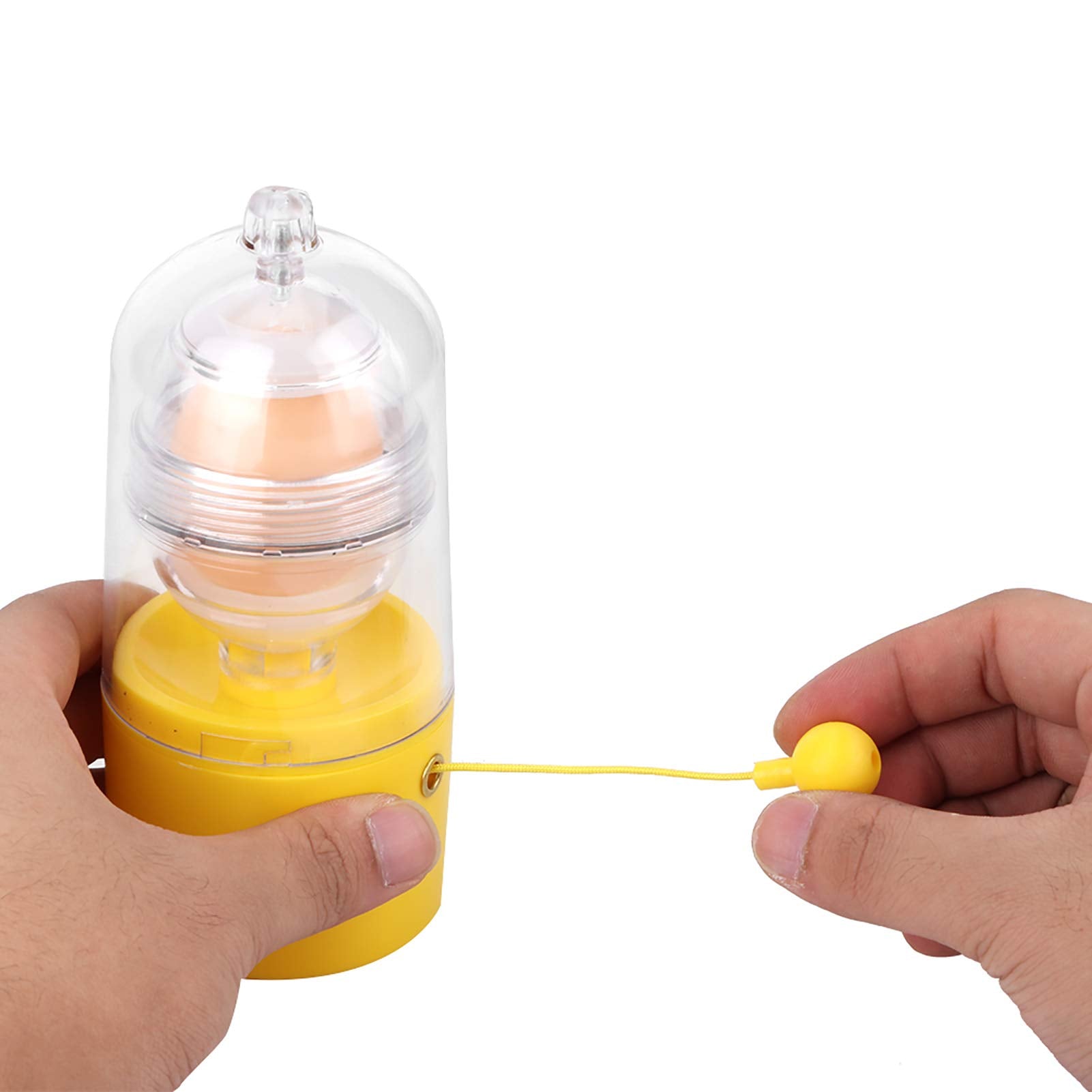 Egg Scrambler Shaker, Egg Spinner, Egg Spinner Scrambler, Hand Pull Type Manual Egg White Yolk Whisk Mixer With Pulling Rope For