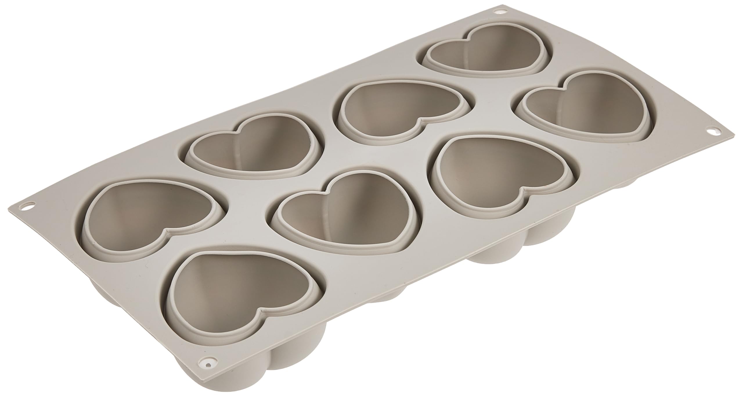 Silikomart 3D Mold Cuoricino Cake Pan, Gray