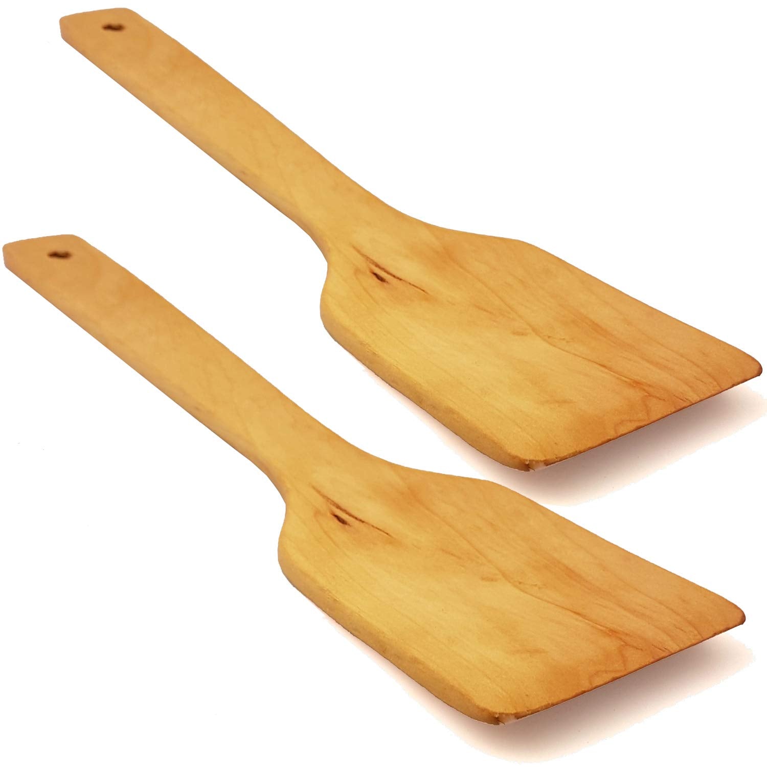 Wooden Spatula For Mixing And Cooking - Wood Kitchen Spatulas Set Great For Turner, Mixing, Corner Spoon And Scraper High Heat R