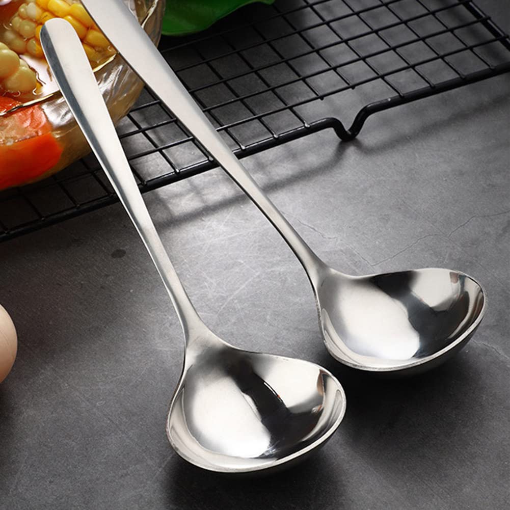 (Set Of 2) Stainless Steel Buffet Serving Spoon 8 3/8 Inch