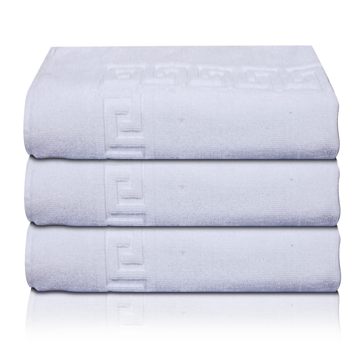 Kuber Industries Greek Design Super Absorbent Cotton 400 Gsm Hand Towel|Face Towel|Bath Nets For Men,Women,Kids,30X20 Inches, Pa
