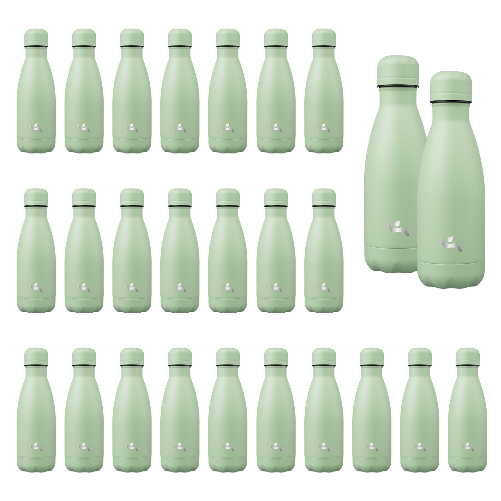 Konokyo 24 Pack 12 oz Insulated Stainless Steel Water Bottle