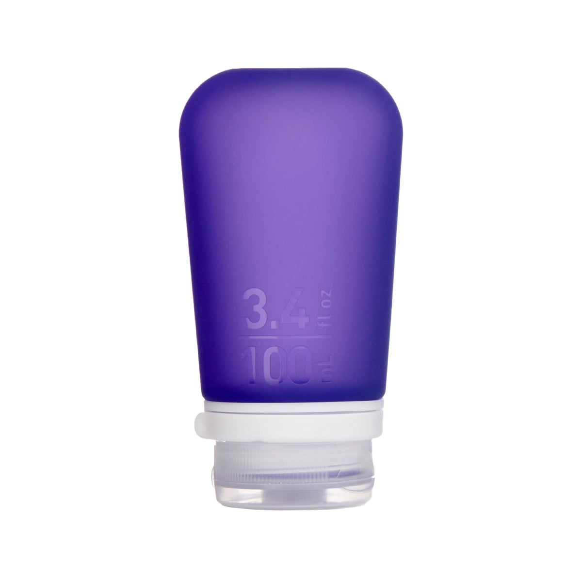 Humangear Gotoob+ (Large) | Refillable Silicone Travel Bottle | Locking Lid | Food-Safe Material | Purple, Large (3.4 Fl.Oz.; 10