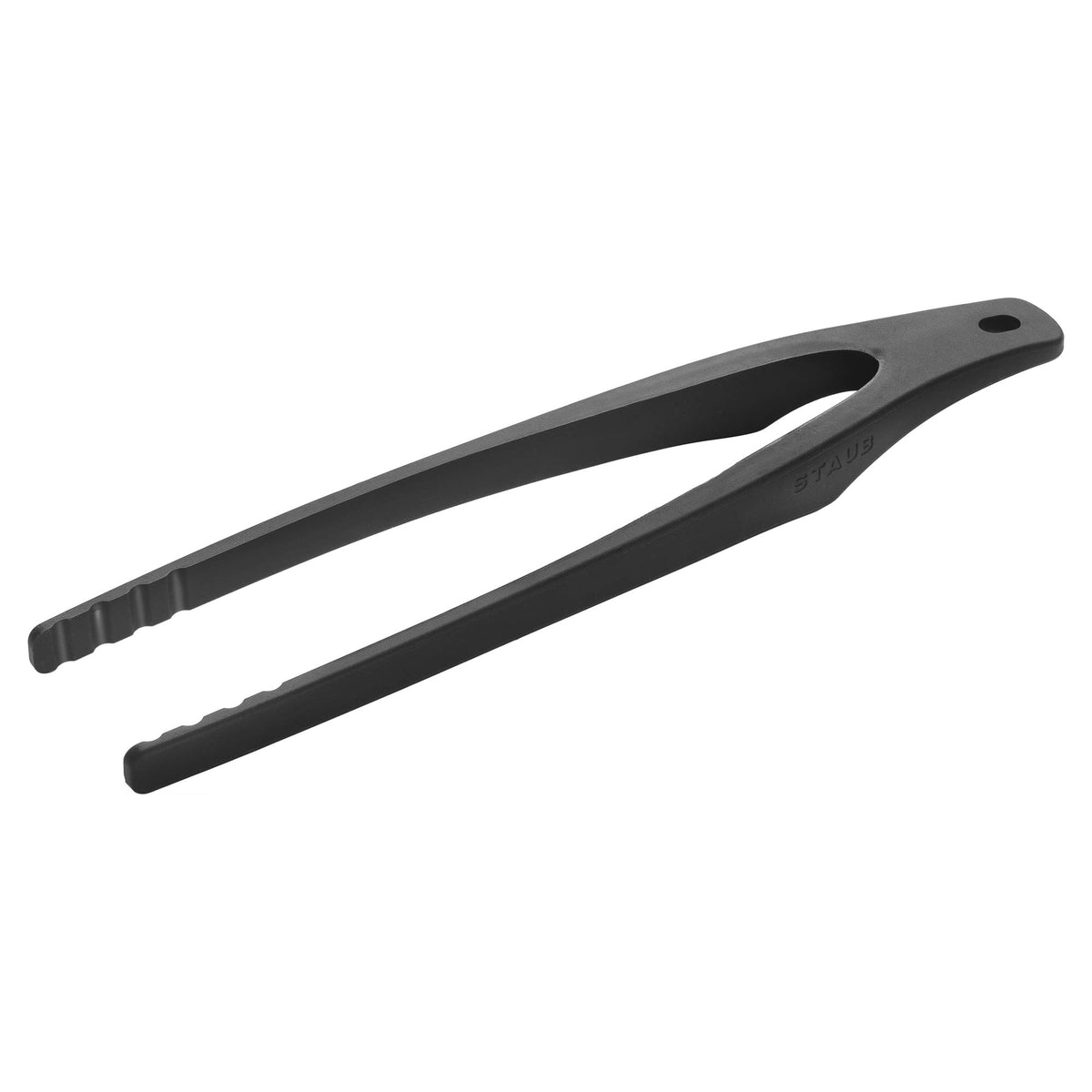 Staub Tongs, 12.25-Inch, Great For Flipping Or Turning Foods, Durable Bpa-Free Matte Black Silicone, Safe For Nonstick Cooking S