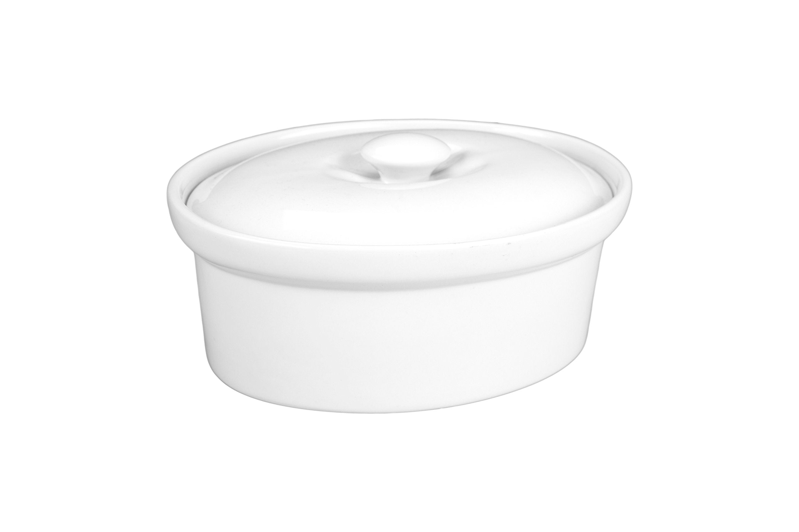 Bia Cordon Bleu 1.5-Quart Oval Covered Casserole Dish, White
