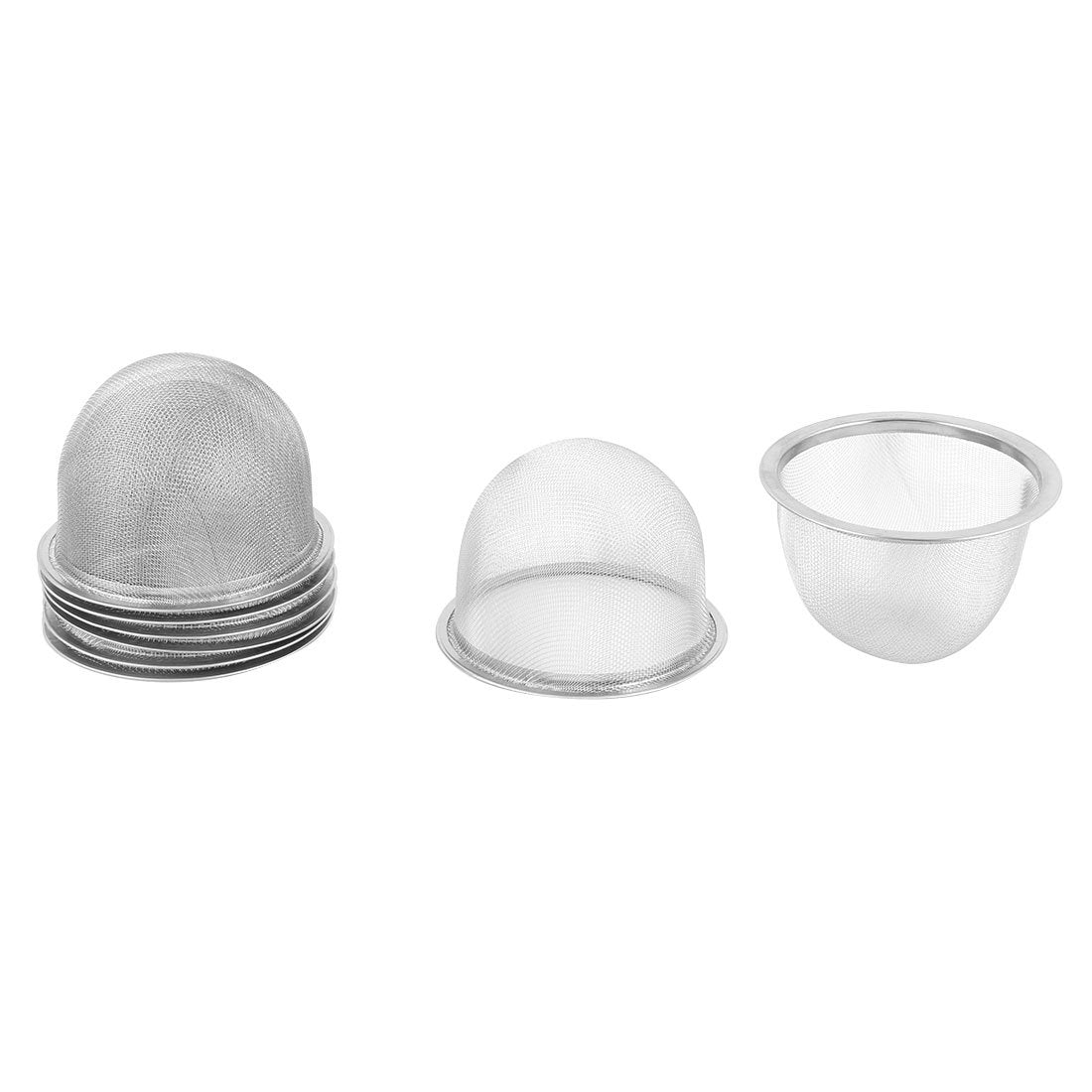 Uxcell 8Pcs Stainless Steel Mesh Tea Leaves Stainer Teapot Screen 3.1 Inch For Straining Teas And Cocktails Or Sifting Flour Sug