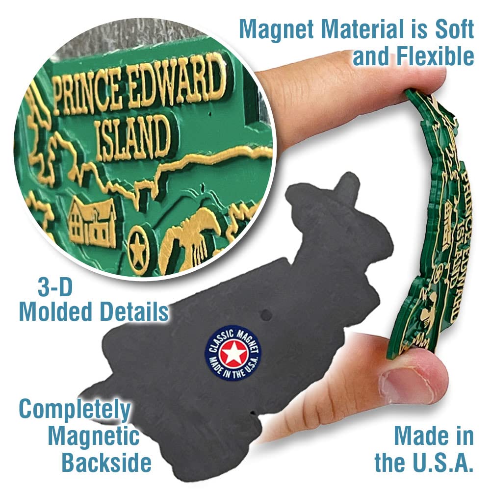 Prince Edward Island Province Magnet By Classic Magnets, Collectible Souvenirs Made In The Usa
