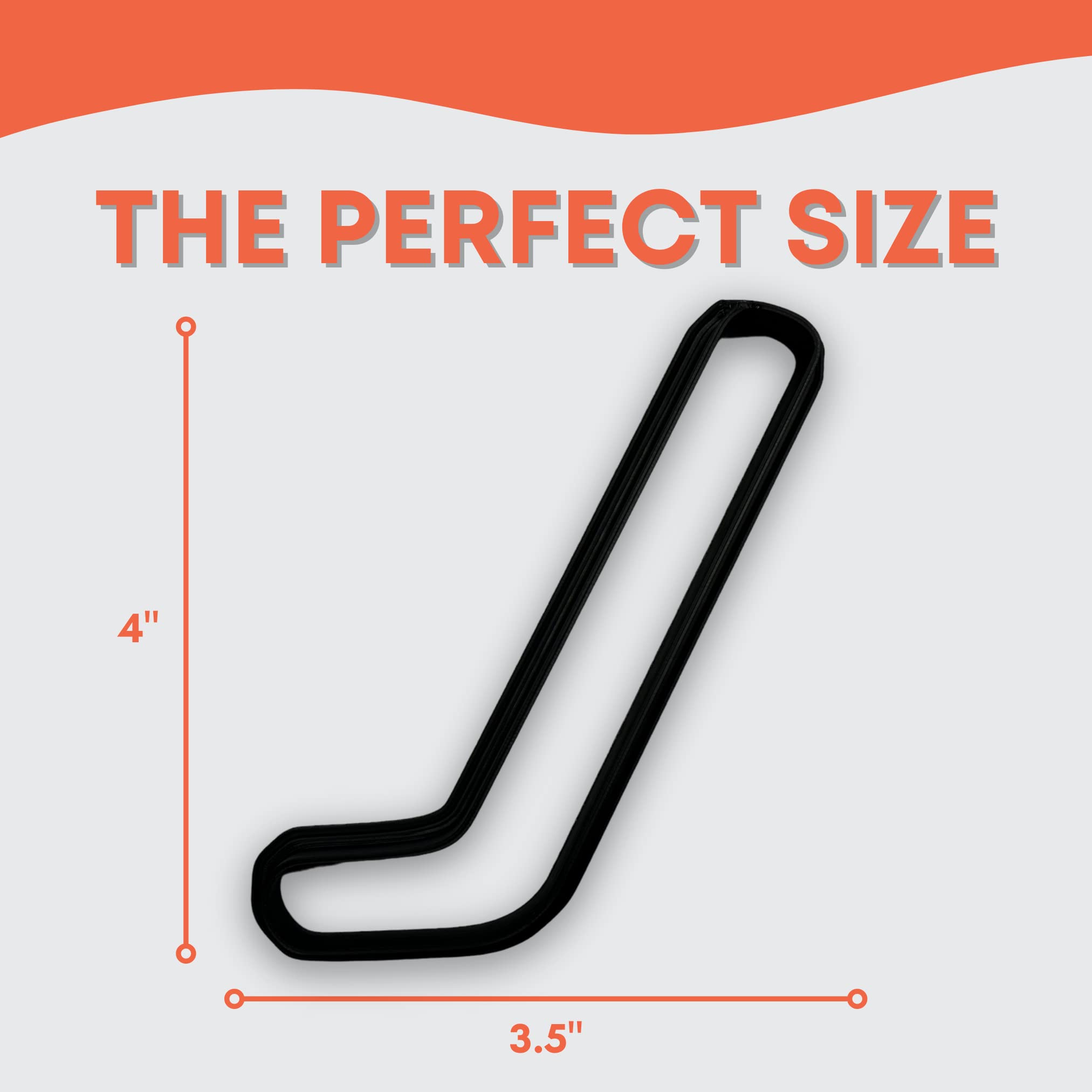 Hockey Stick Cookie Cutter With Easy To Push Design (4 Inch)