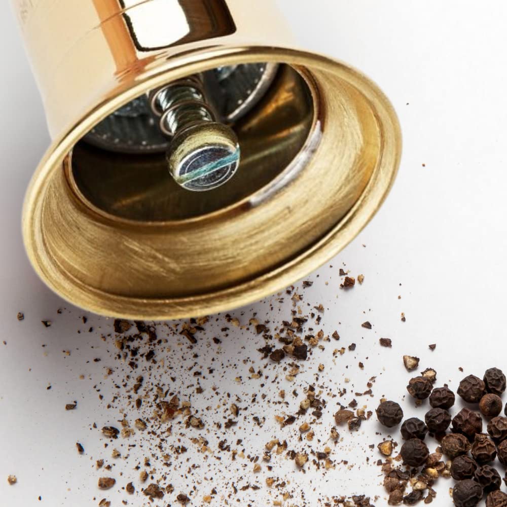 Alexander Home The Original European Salt and Pepper Mill (Brass  10-Inch Pepper)