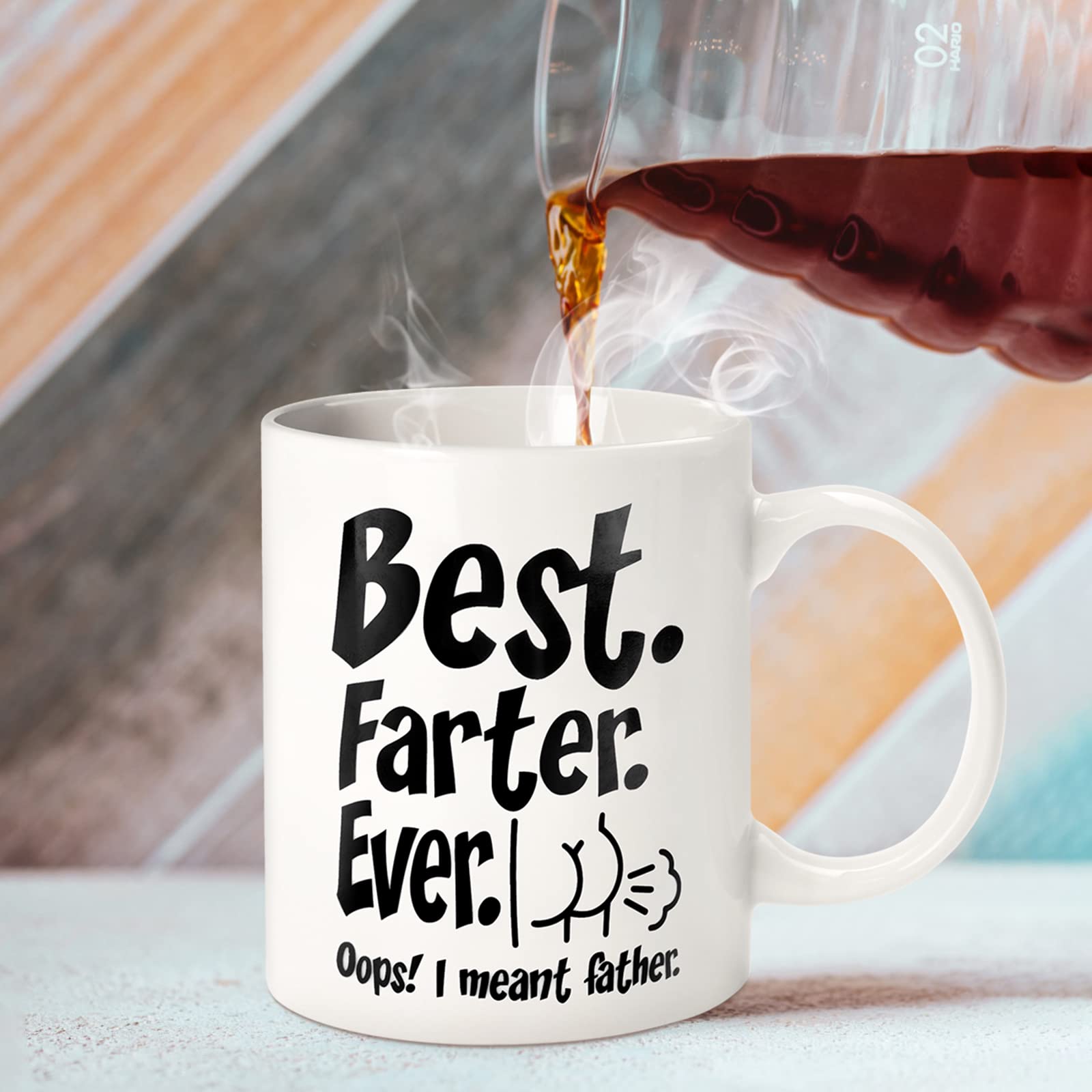 Fathers Day Funny Gifts For Dad Husband Him From Daughter Son Kids Wife - 11 Oz Ceramic Coffee Mug - Stocking Stuffers For Chris