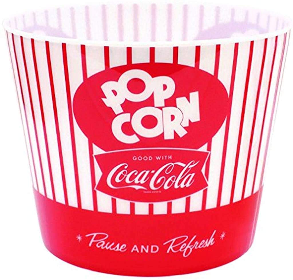 Tablecraft Coca-Cola Popcorn/Snack BucketPause & Refresh (CC400), Red