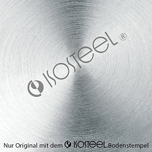 Isosteel 0.6 Litre 18/ 8 Stainless Steel Tableline Double-Walled Straight Shape Vacuum Pot with Flap Lid  Silver