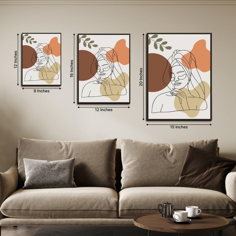 Chalk My Theme Set Of 3 Wood Print Wooden Gallery Wall Art Boho Wall Decor For Living Room - Wall Hangings For Home Decoration -