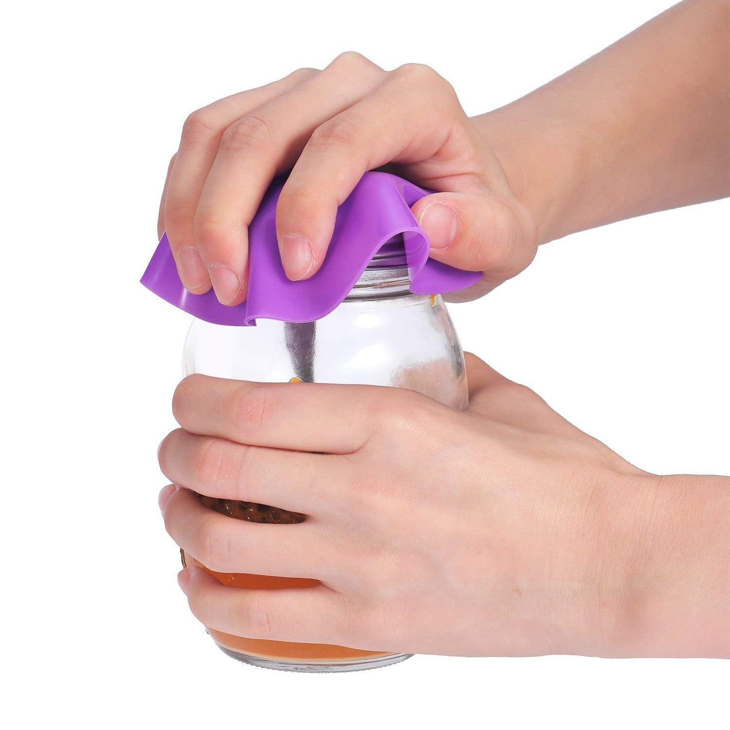 8 Pieces Rubber Jar Gripper Pads Round Kitchen Coasters Multi-Purpose Bottle Lid Openers, Multicoloured (Bright Color)