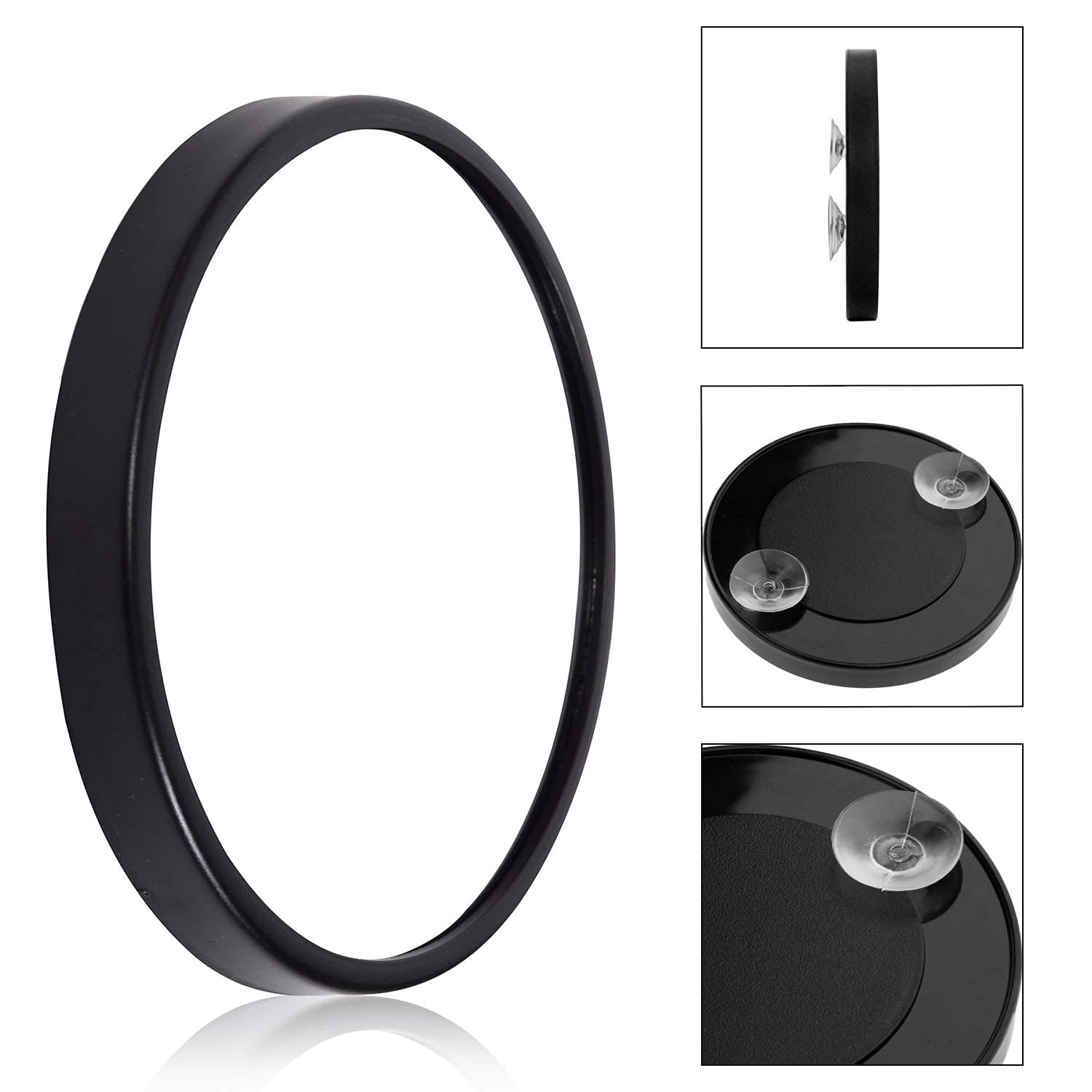 REVELÉ 12X Magnifying Makeup Mirror - Portable 6" Acrylic Travel Mirror with Suction Cups, Model 4500G