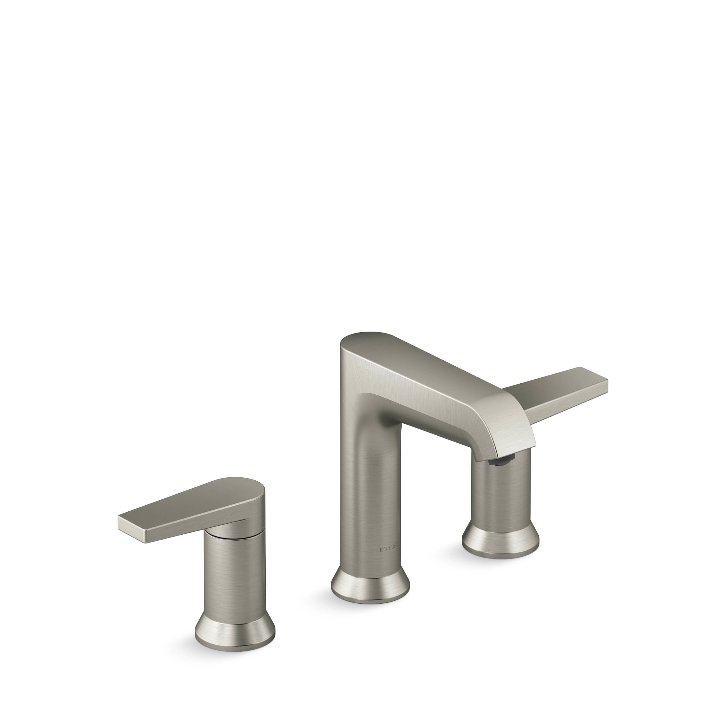 Kohler K-37893-4-BN Hint Widespread Bathroom Sink Faucet, Bathroom Faucets, 1.2 GPM, Vibrant Brushed Nickel