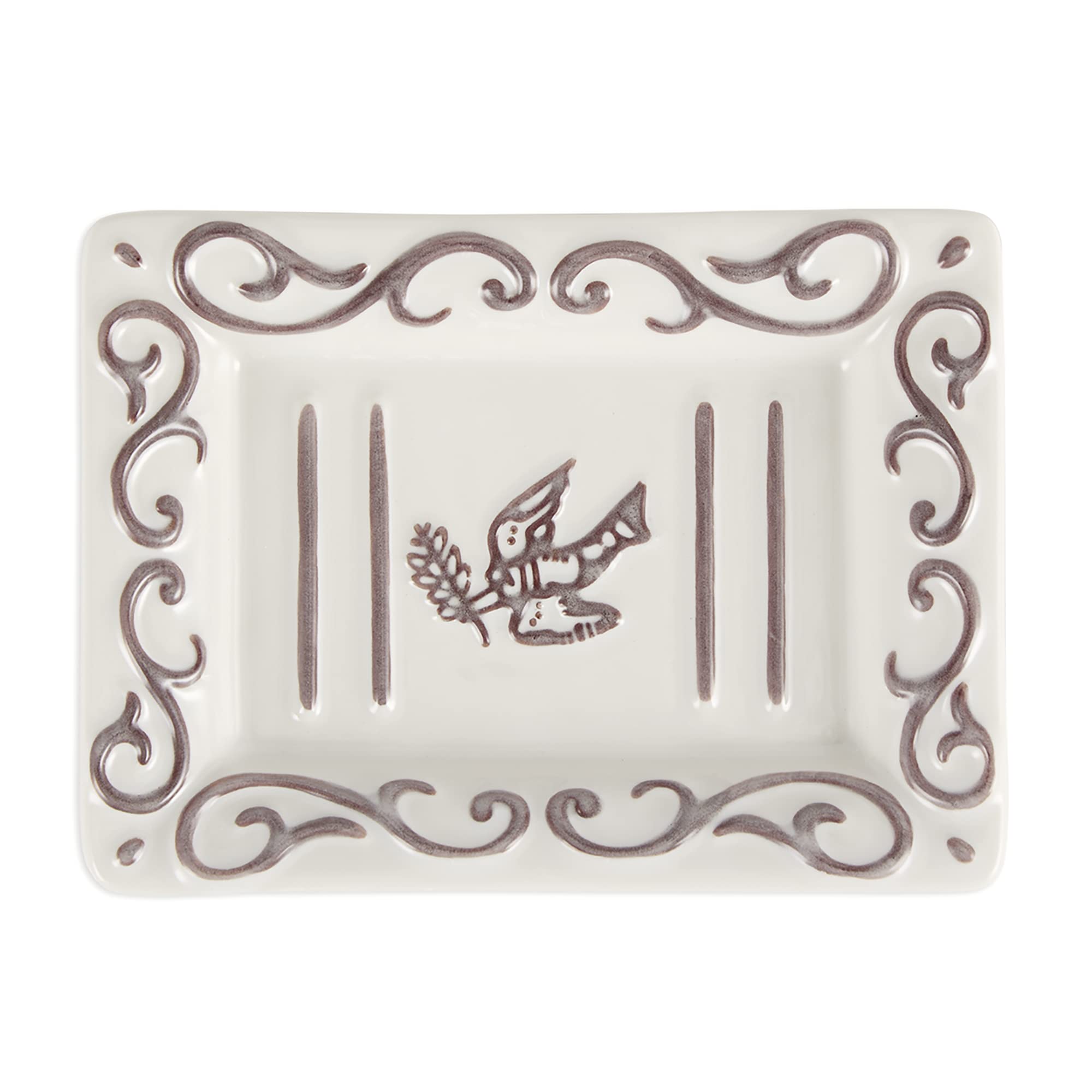Pre De Provence With A White-Washed Terracotta Finish Soap Dish, 8.8 Ounce (Pack Of 1)