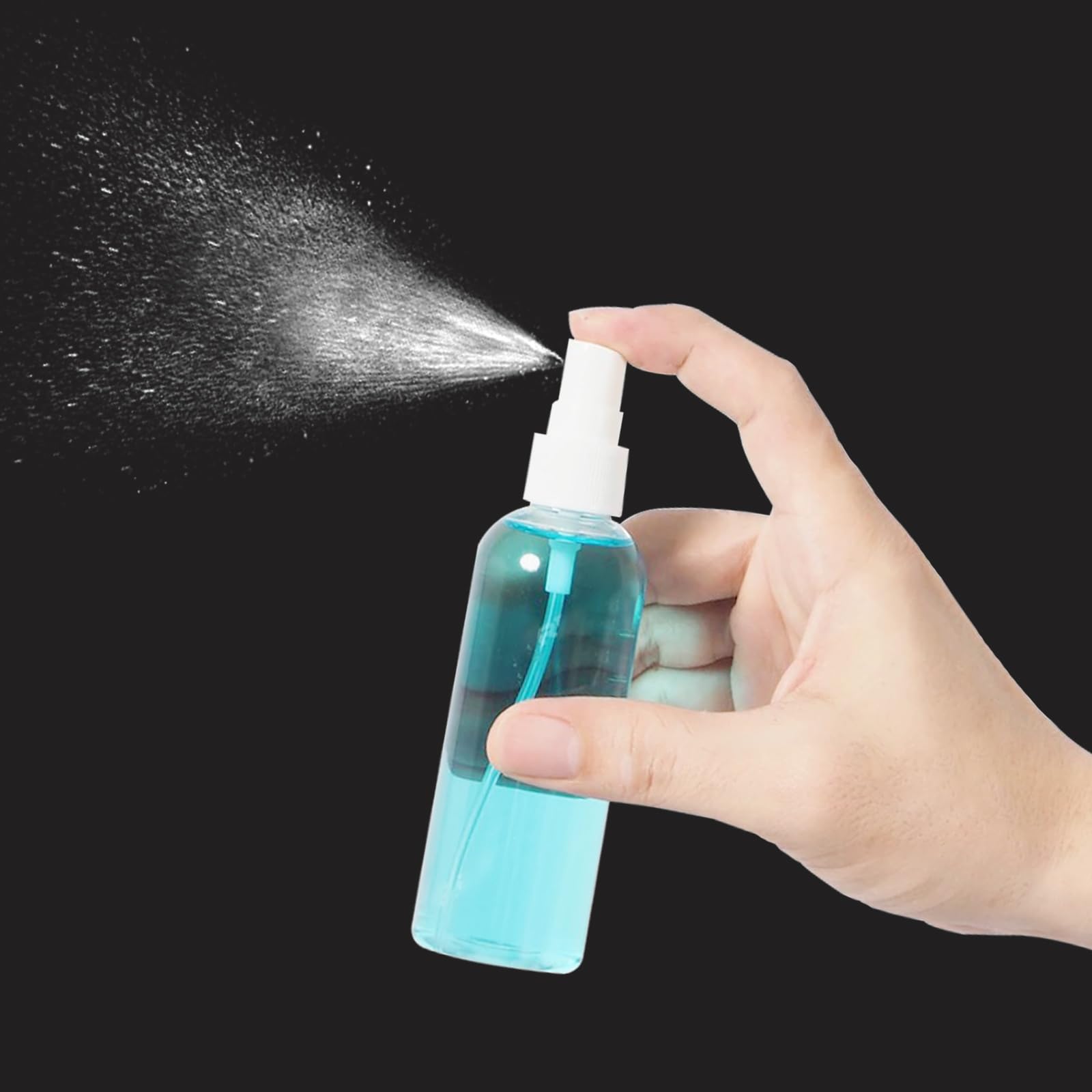 Aodestiny 100Pcs 1Oz/30Ml Small Spray Bottle, Clear Fine Mist Spray Bottle Mini Empty Hair Spray Bottle, Plastic Refillable Cosm