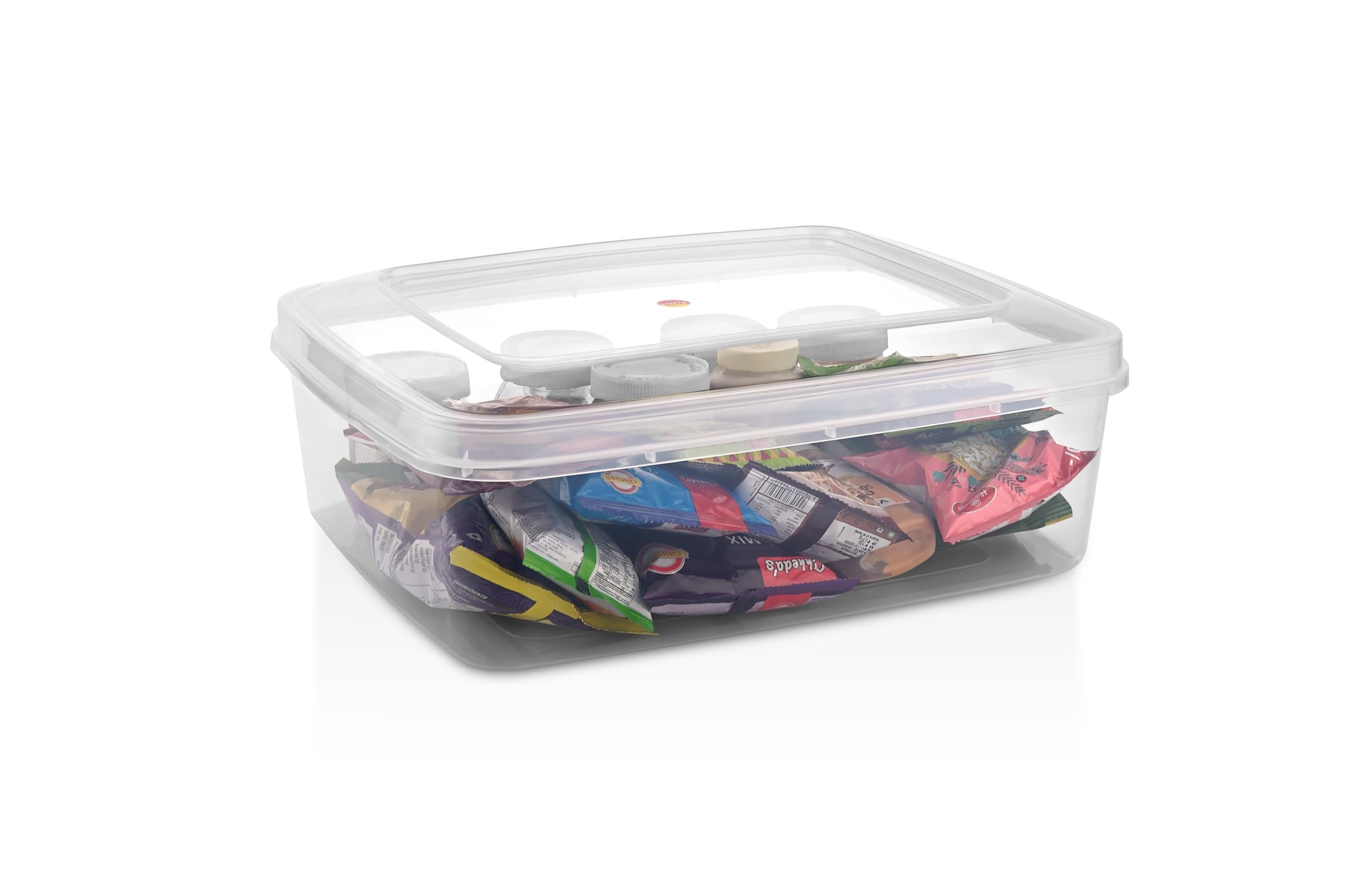 Aristo 333 Kitty Plastic Container For Home Storage, Staionery Transparent 1150Ml Set Of 12