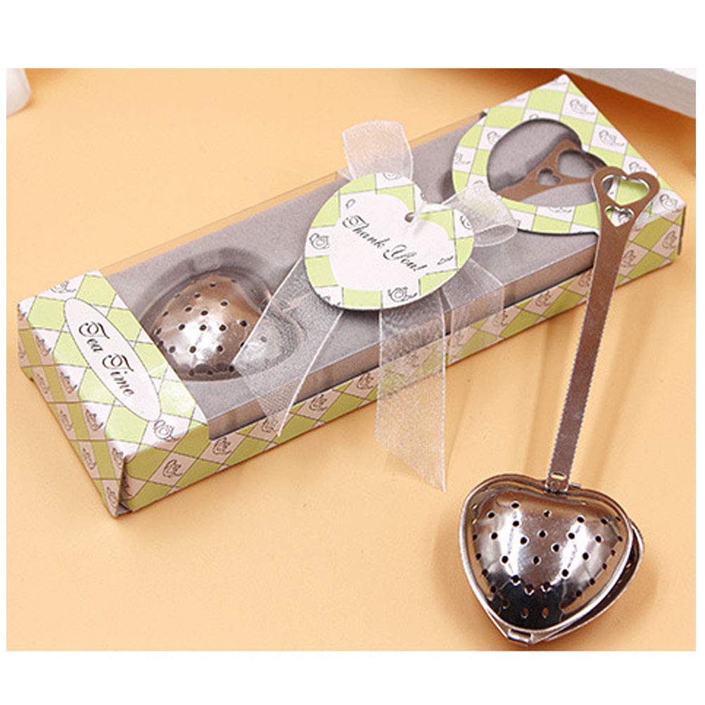 Beron Stainless Steel Tea Time Heart Tea Infuser Party Supplier (Set Of 20)