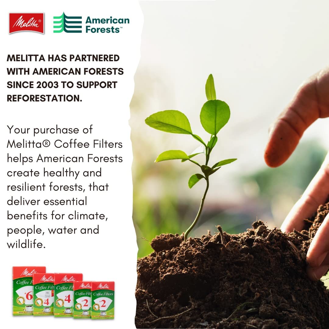 Melitta 624102#4 White Coffee Filters 100 Count