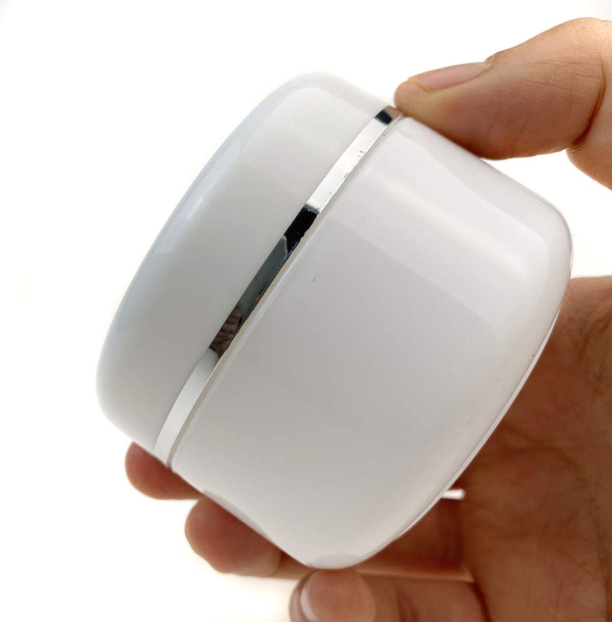 6Pcs 250G/8Oz Empty White Plastic Cosmetic Jar Pot With Inner Liners And Screw Lid Refillable Make-Up Cosmetic Storage Container