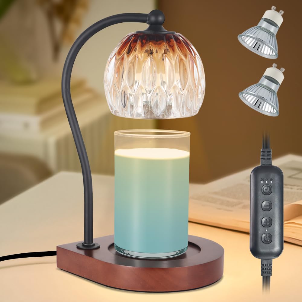 copinpin Candle Warmer Lamp, Electric Candle Warmer Birthday Gifts for Women Mom, Candle Lamp Warmer with Timer for Home Decor H
