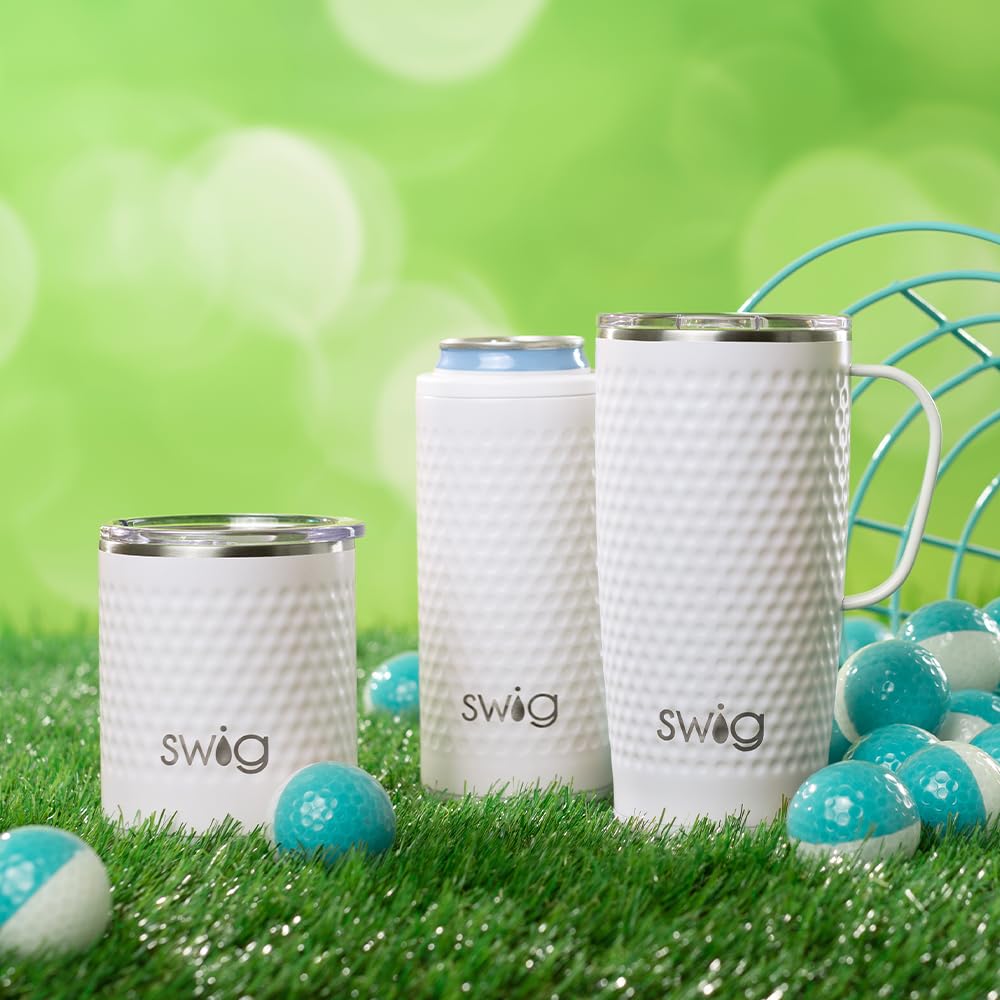 Swig Life Skinny Can Cooler, Stainless Steel, Dishwasher Safe, Triple Insulated Slim Can Sleeve For 12Oz Tall Skinny Can Beverag