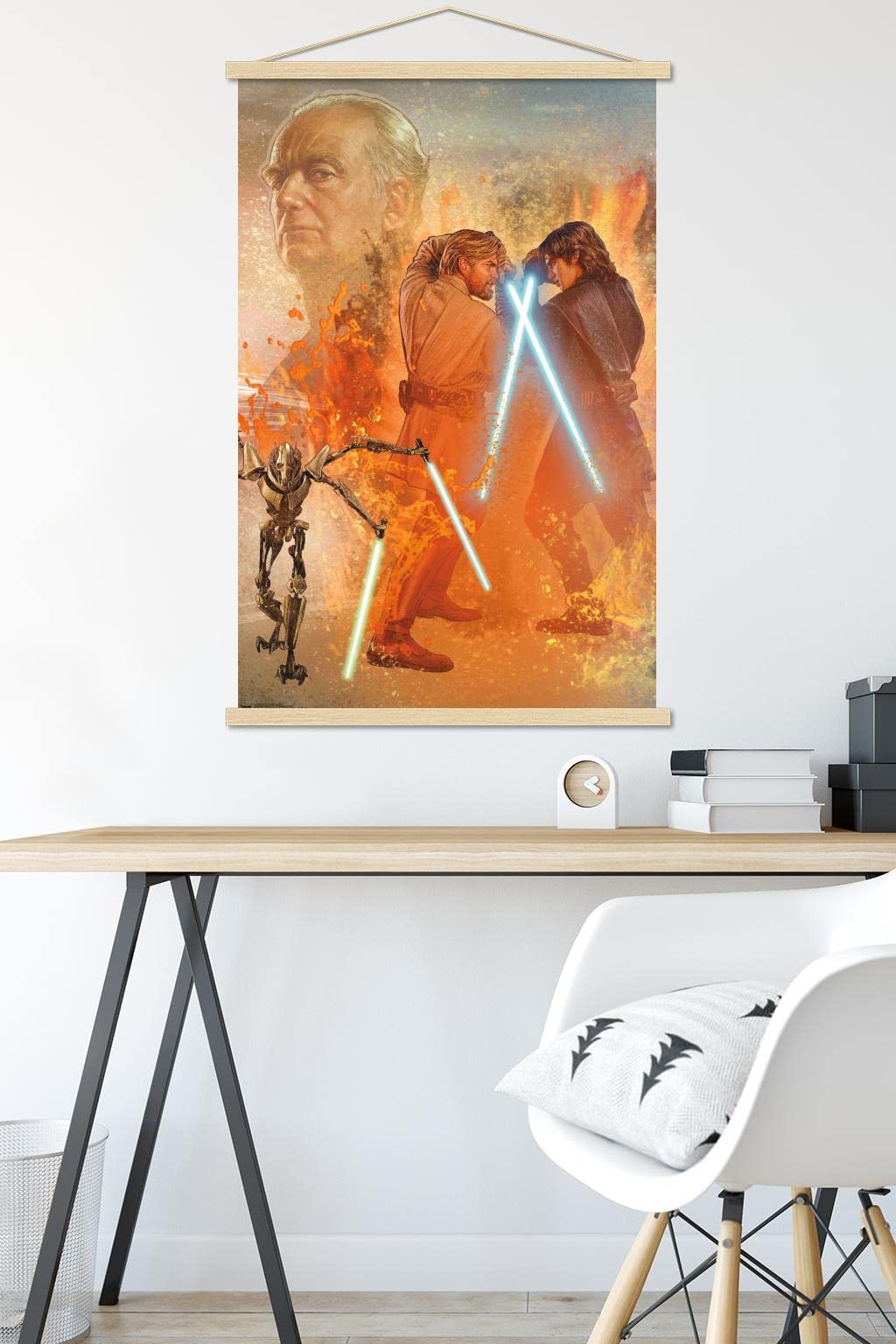 Trends International Star Wars: Revenge Of The Sith - Celebration Mural Wall Poster, 22.375'' X 34'', Premium Print And Beechwoo