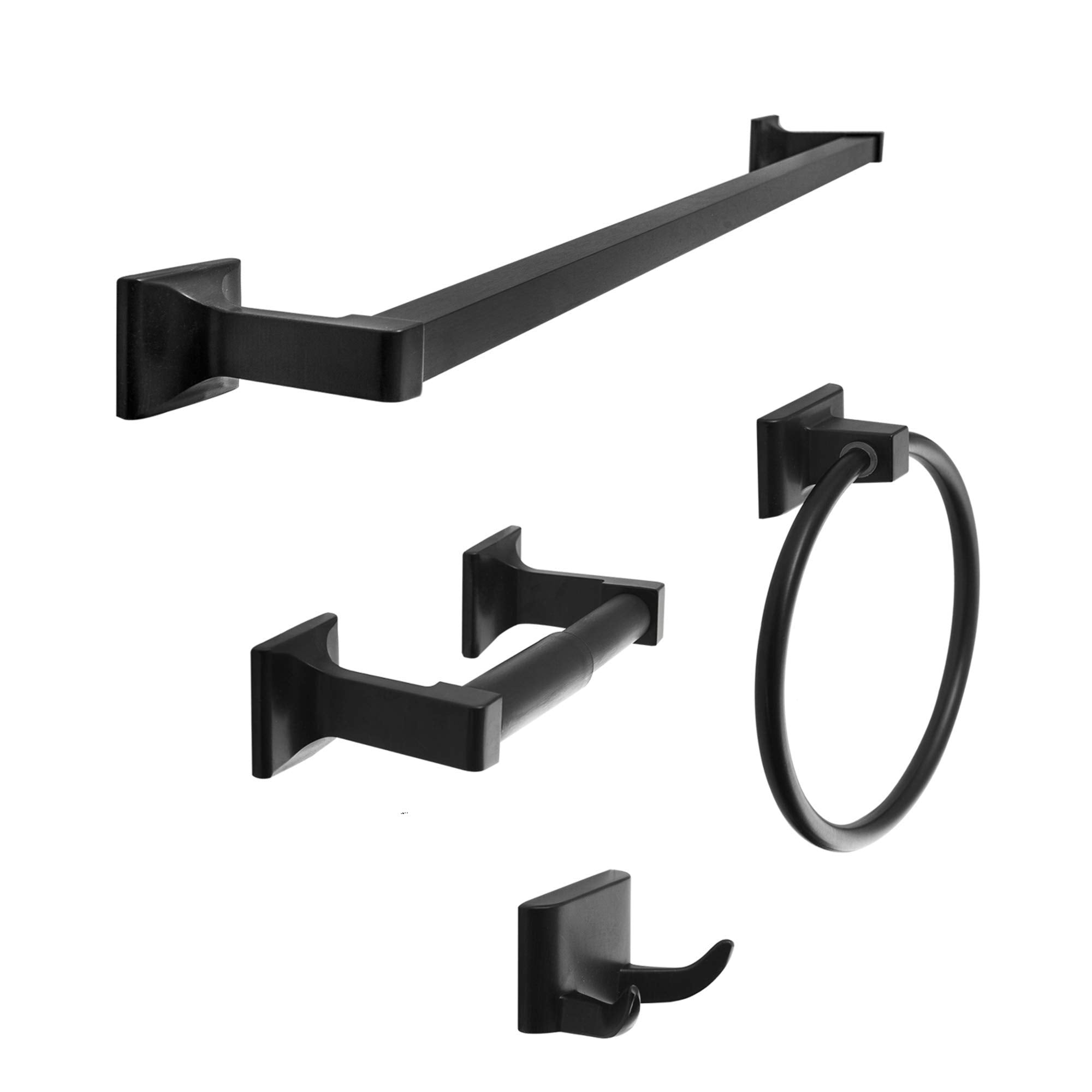 SENTO Cellar Classic Bathroom Accessories Set, Heavy Duty Metal Bath Hardware Set Wall Mounted, Includes Robe Hook, Standard Toi
