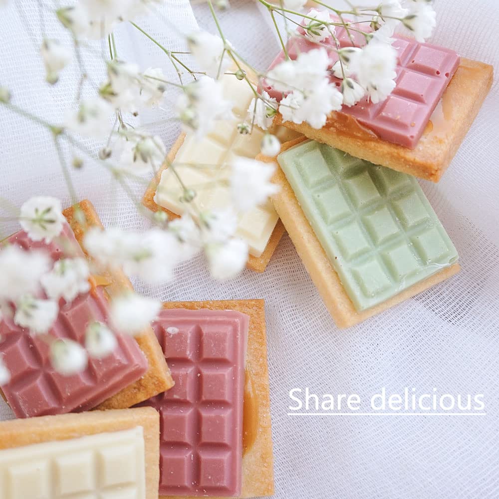 Candy Chocolate Bar Molds Silicone,Non Stick 6 In 1 Silicone Break Apart Chocolate Bar Mold For Wax Melts Homemade Protein Energ