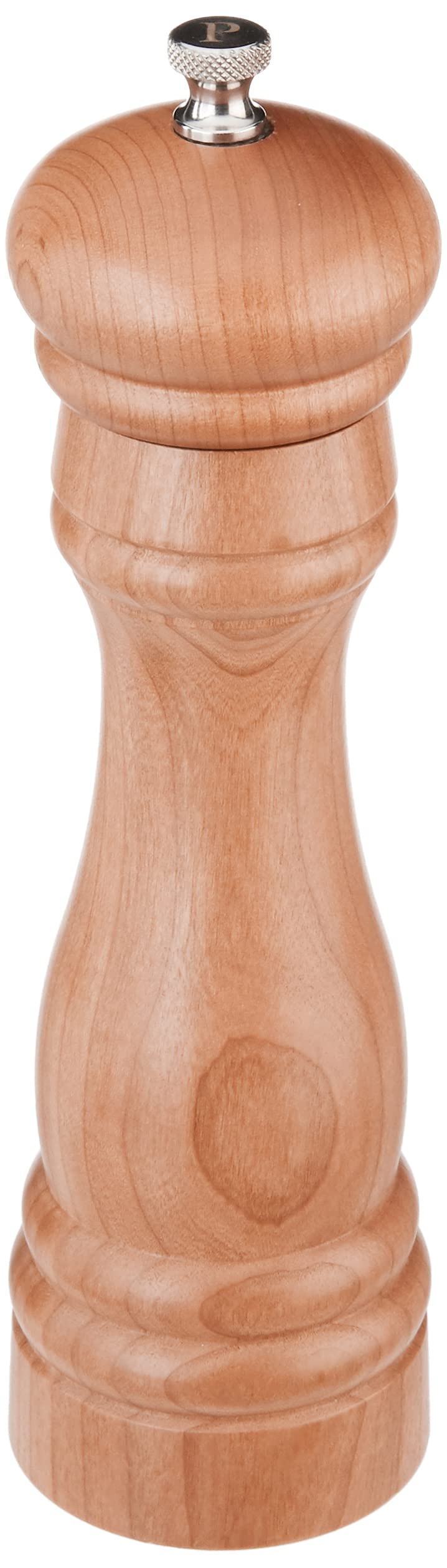 Fletchers' Mill Federal Pepper Mill, Cherry - 8 Inch, Adjustable Coarseness Fine To Coarse, Made In U.S.A.