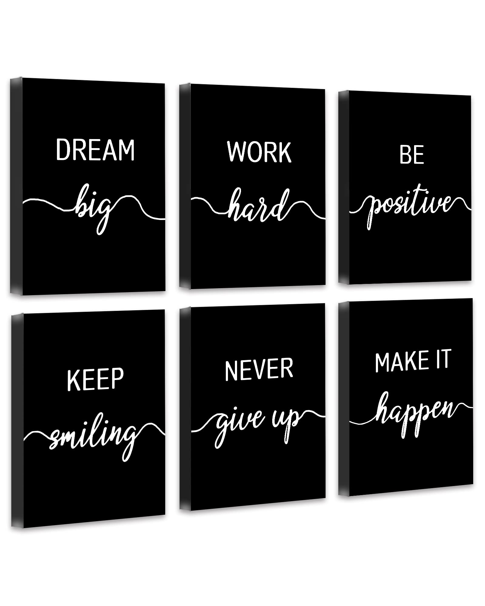 Drsoum Framed Inspirational Office Wall Art Motivational Wall Decor Quotes Encouraging Canvas Posters For Living Room Bedroom Sa