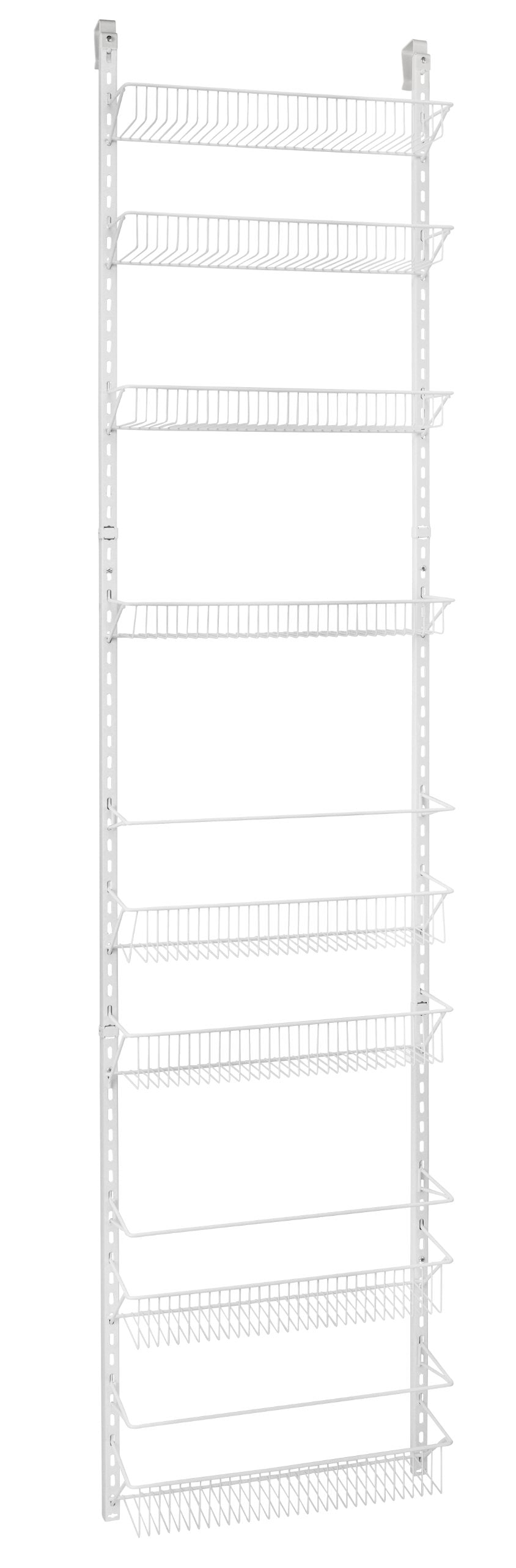 Closetmaid Adjustable Organizer Rack With Baskets Wall Or Over Door Mount, For Kitchen, Pantry, Utility Room, Closet, 18 In. W,