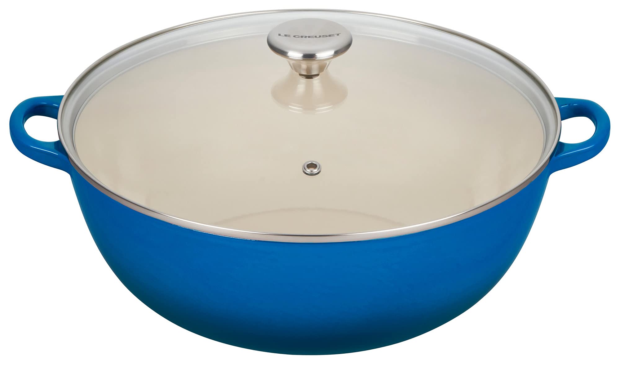 Le Creuset Enameled Cast Iron Chefs Oven with Glass Lid, 7.5 qt., Marseille