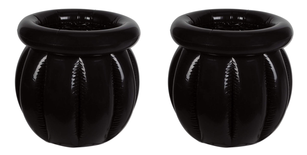 Beistle Inflatable Cauldron Coolers, 2 Pack, 18    X 22   , Each Holds Approx. 48 12 Oz. Cans - Drink Cooler, Drink Containers F