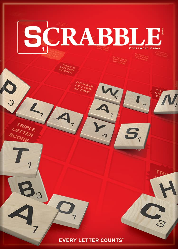 Ata-Boy Scrabble Game Box Cover 2.5 X 3.5 Magnet for refrigerators and lockers