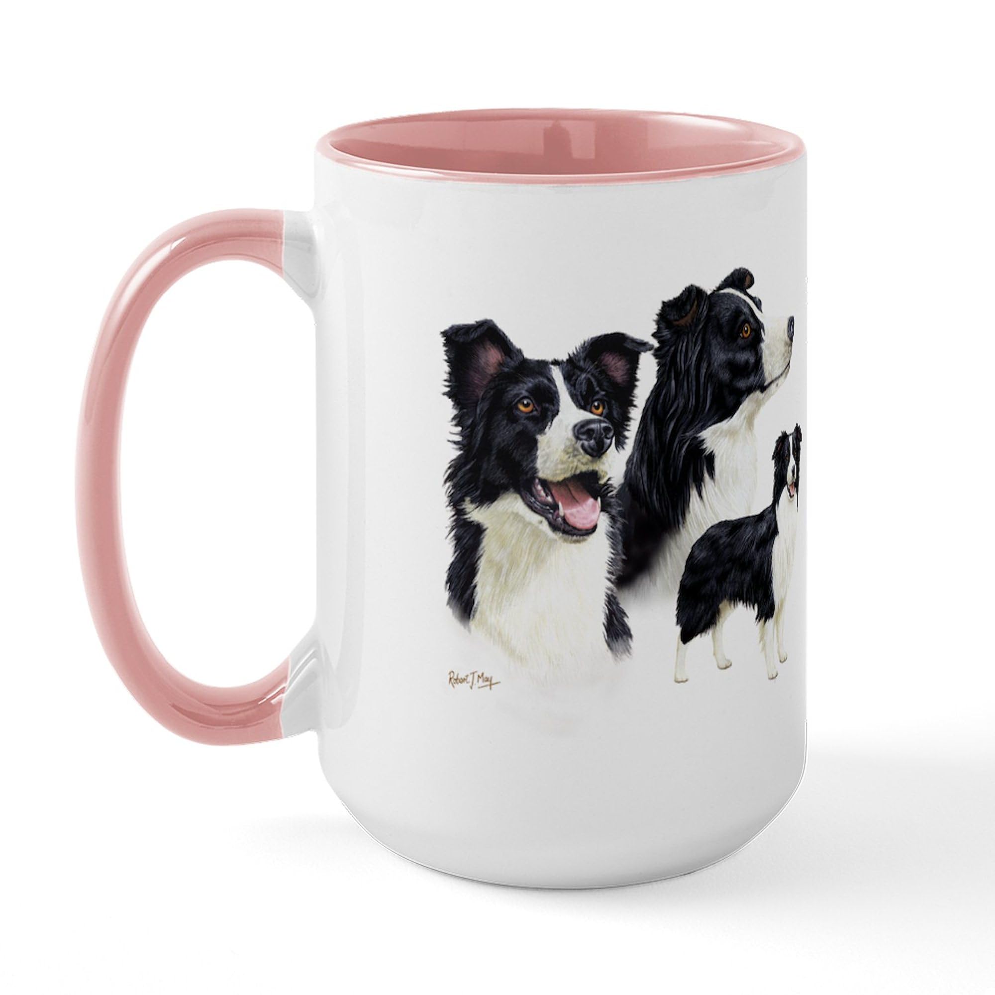 CafePress Border Collie Large Mug 15 oz (444 ml) Ceramic Coffee Mug