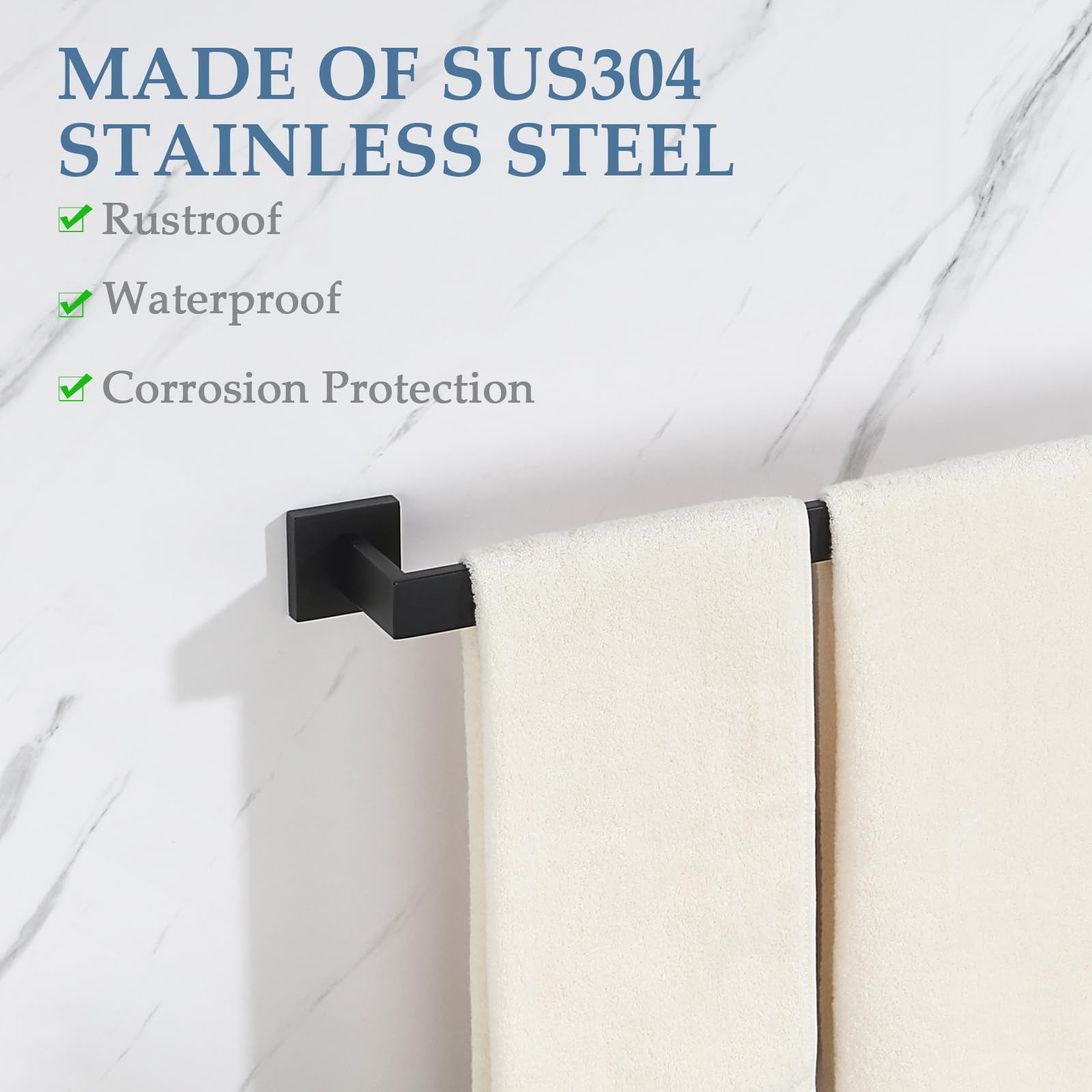 Alise Bath Towel Bars,28 Inch Towel Holder Towel Racks For Bathroom And Lavatory,Sus304 Stainless Steel Hand Towel Hanger Towel