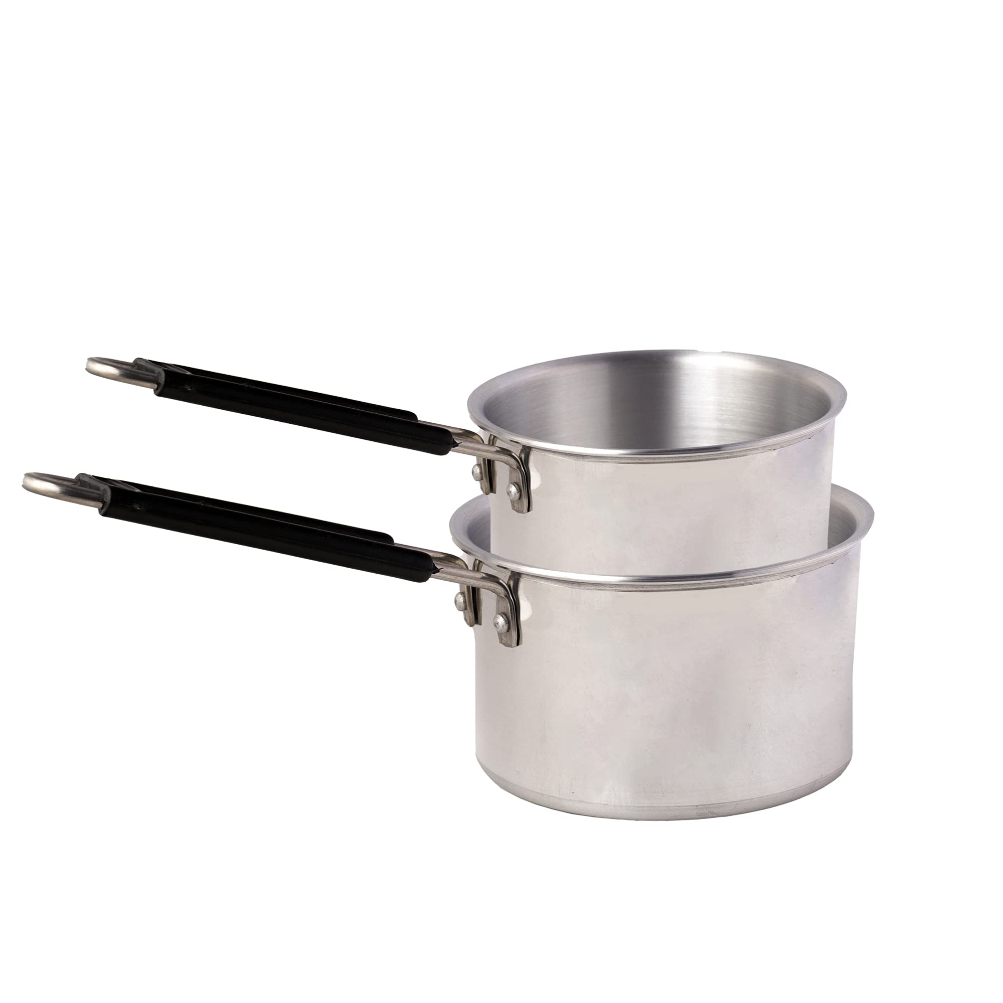 Rolimoli Brand Aluminium Classic Series Butter Warmer/Saucepan Tea/Milk Pot Pan Dishwasher Safe Patila Sauce Pan, Silver (Set O