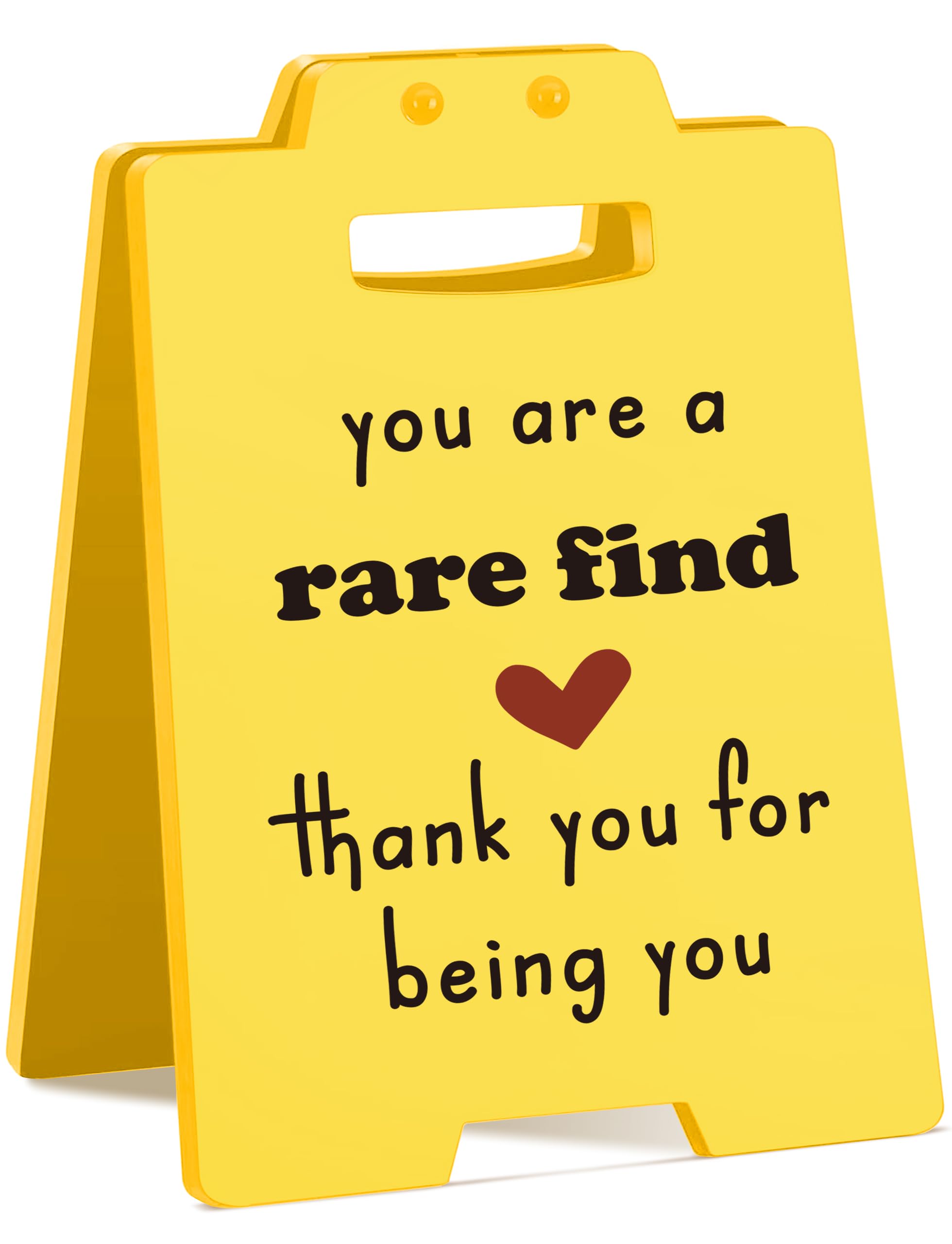 You Are A Rare Find Desk Sign, Appreciation Gifts for Coworkers, Friends | Office Cubicle Decorations for Women Desk, Thank you 