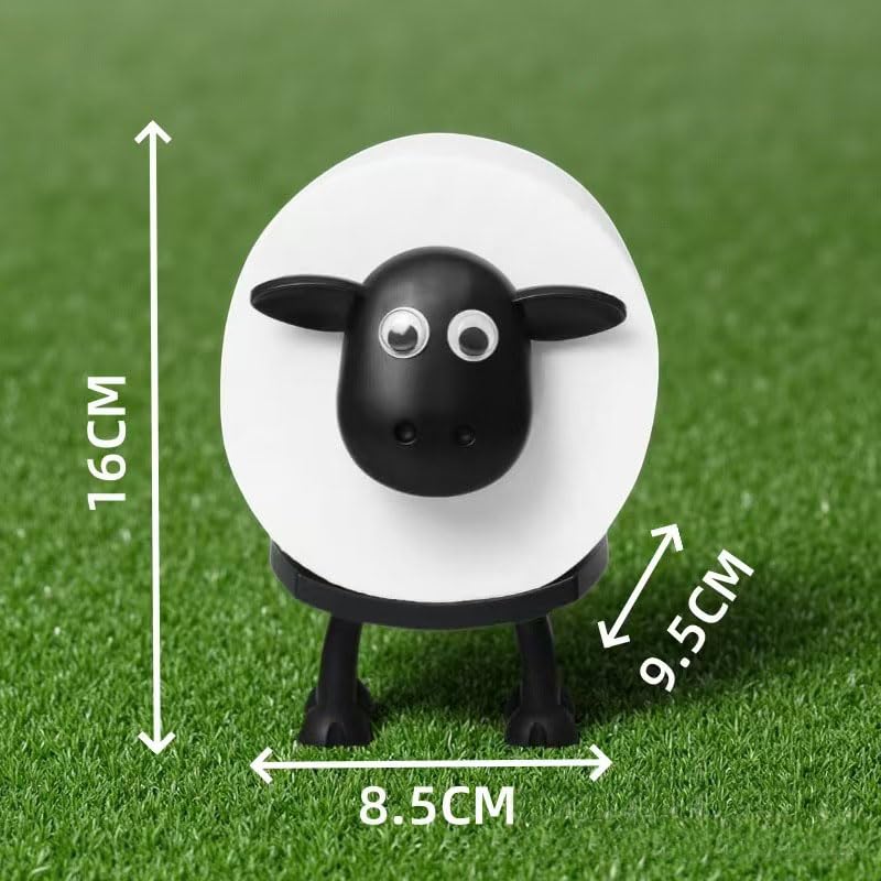 Sheep Toilet Paper Roll Holder, 3D Printed Funny Bathroom Decor, Cute Loo Roll Storage Stand, Freestanding Tissue Organizer, Bla