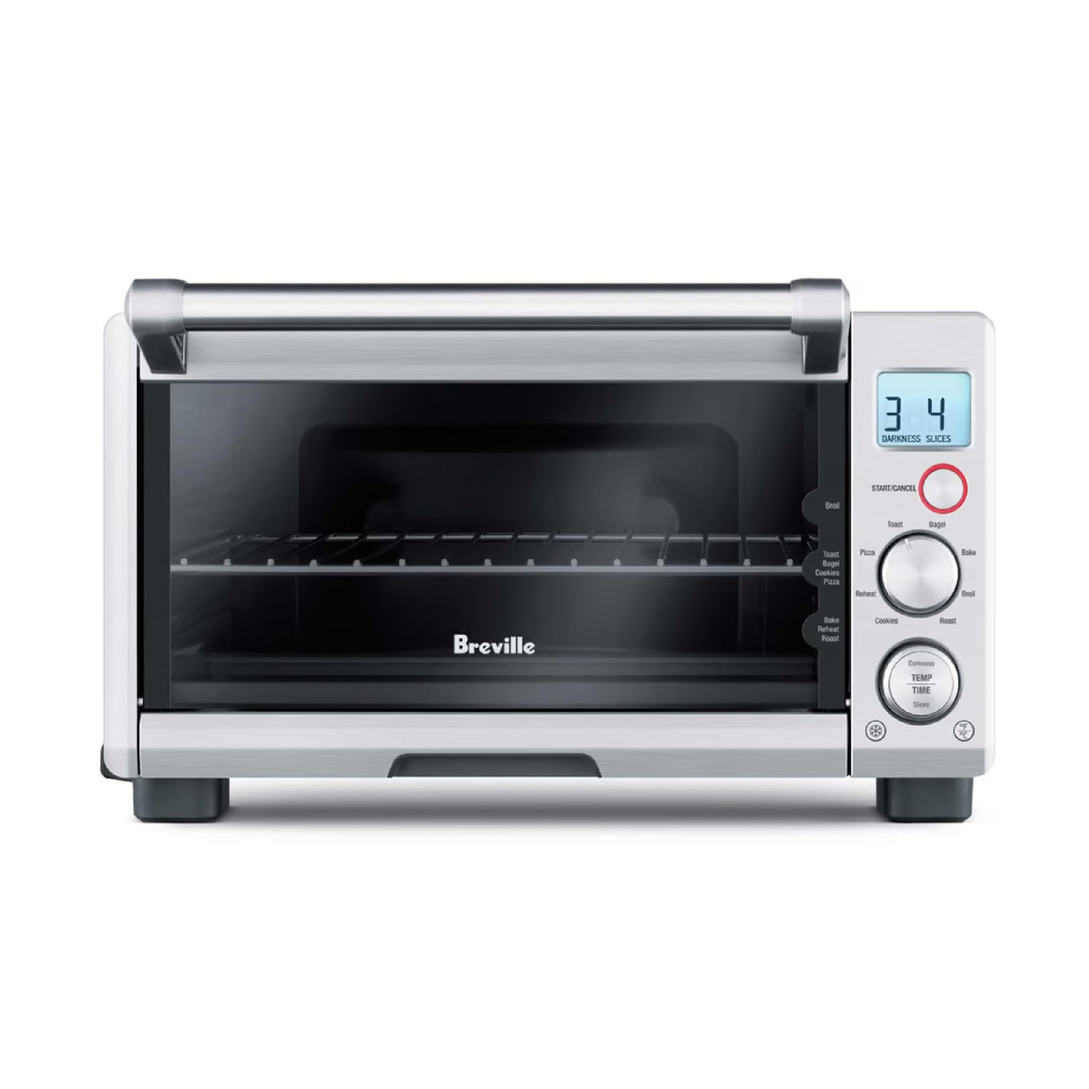Breville Bov650Xl The Compact Smart Oven Countertop Toaster Oven, Brushed Stainless Steel