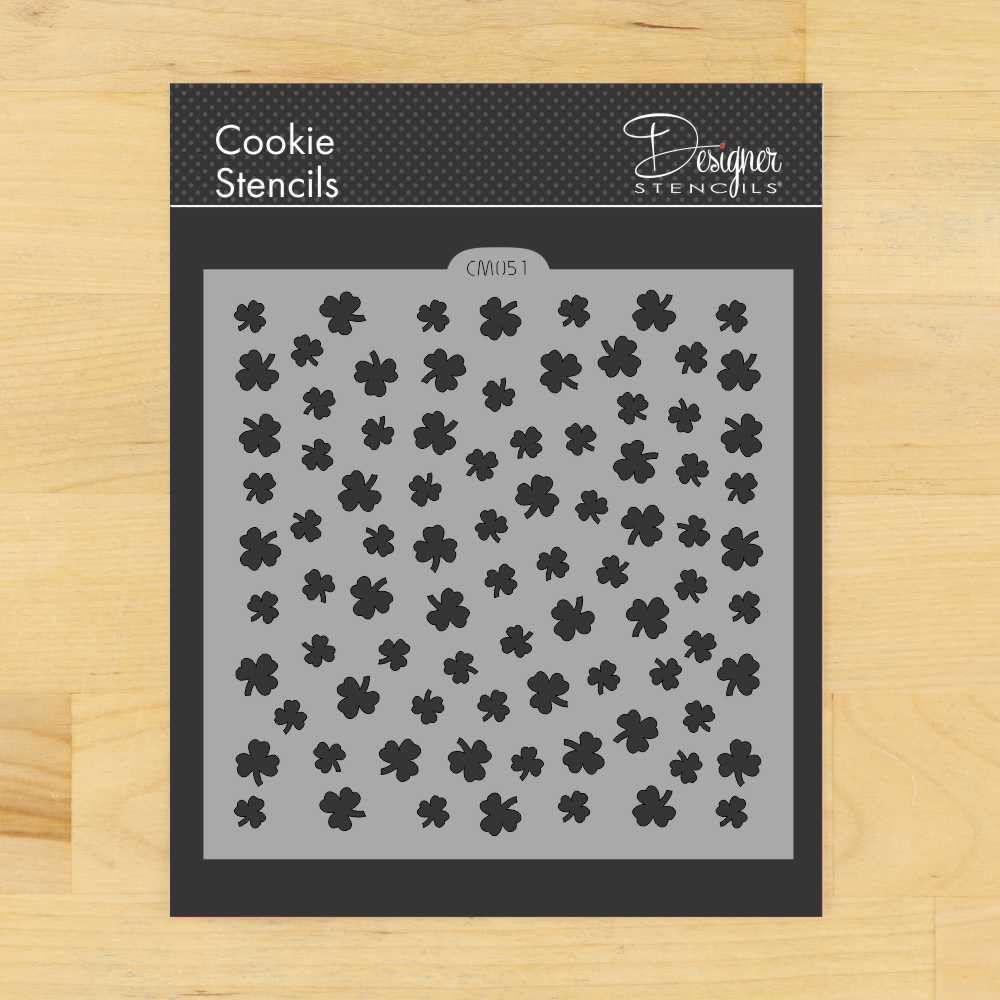 Shamrock Miniprint Cookie And Craft Stencil By Designer Stencils