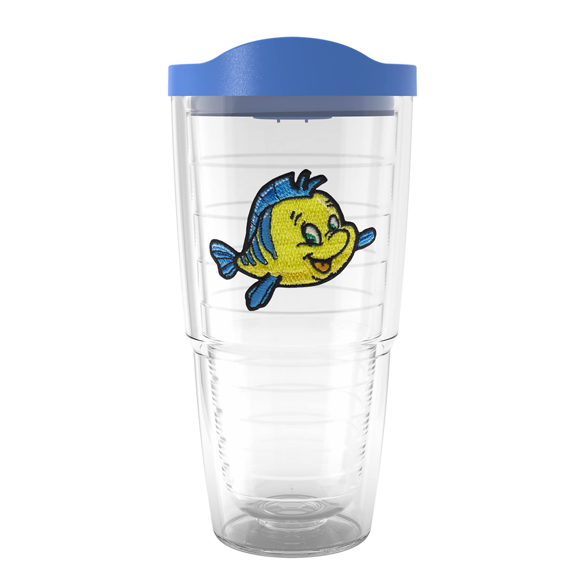 Tervis Disney The Little Mermaid Flounder Made in USA Double Walled Insulated Tumbler Travel Cup Keeps Drinks Cold & Hot, 24oz, 