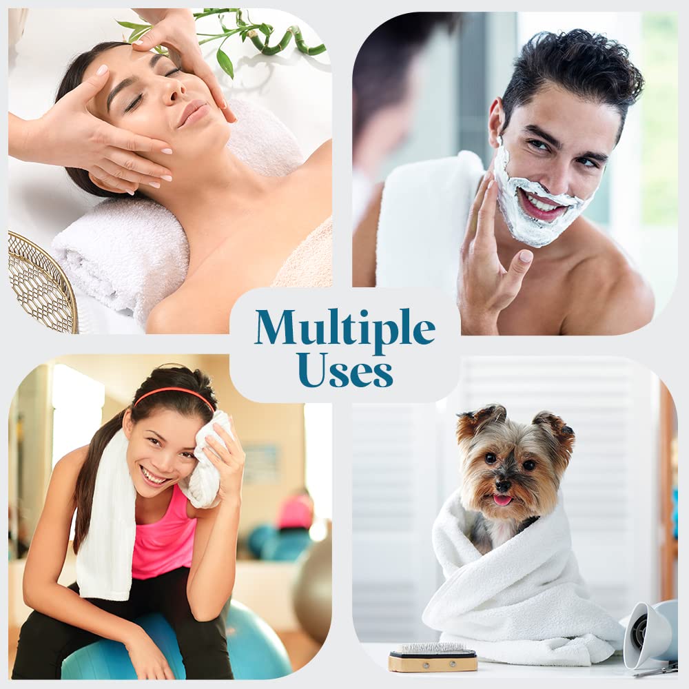 Jmr Bulk-Friendly Essentials - Practical 12-Pack Cotton Bath Towels - Economical 22'' By 44'' Multi-Purpose Towels - Absorbent,