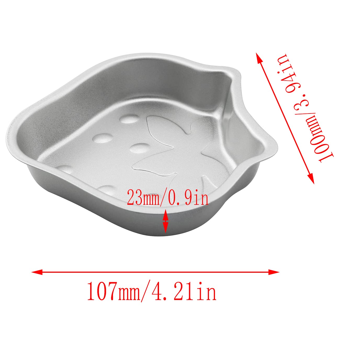 Lq Industrial 2Pcs Strawberry Shaped Pudding Mould 100X107Mm Carbon Steel Non-Stick Bakepans Cake Moulds For Fondant Chocolate P