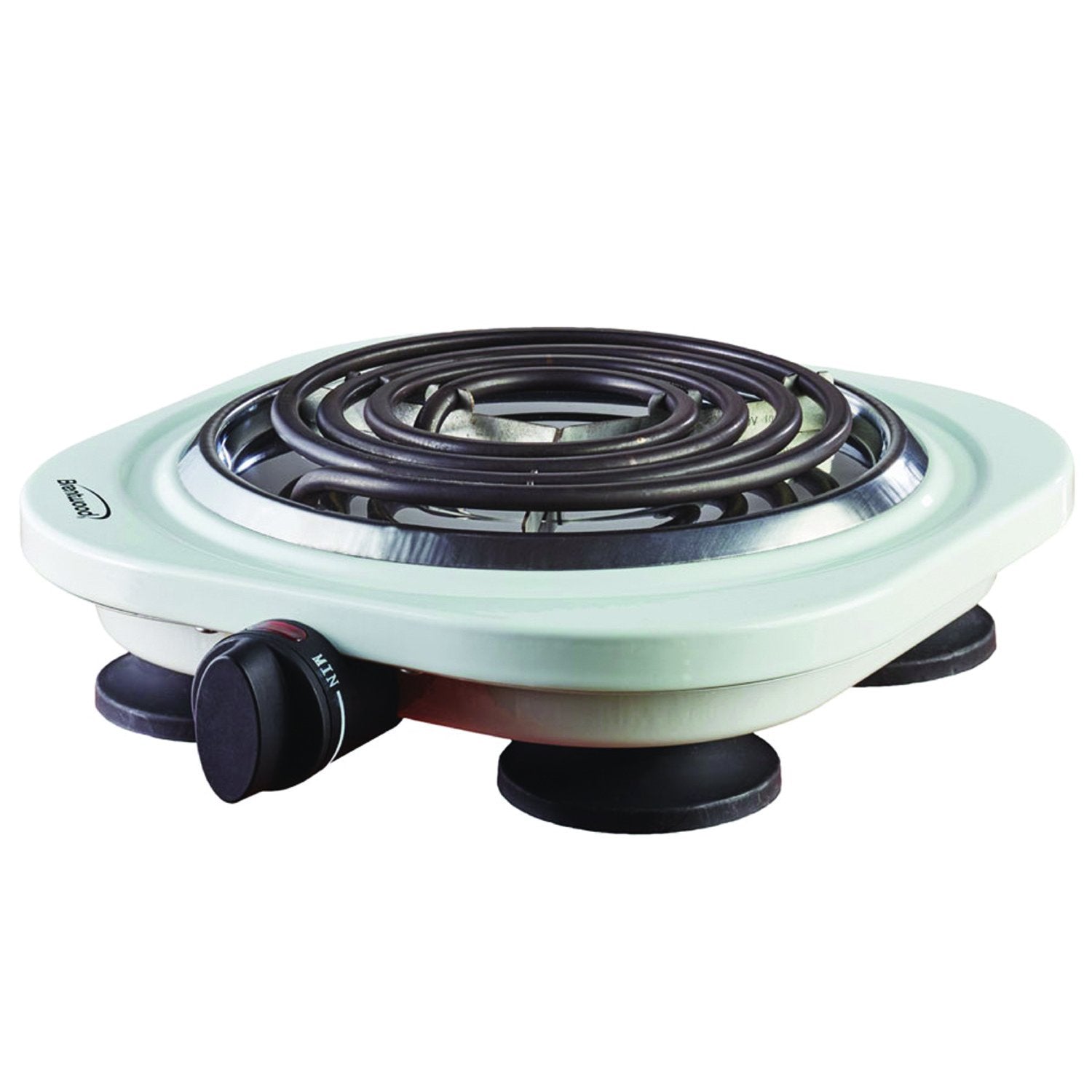 Brentwood Single Electric Burner 1000-Watt, White